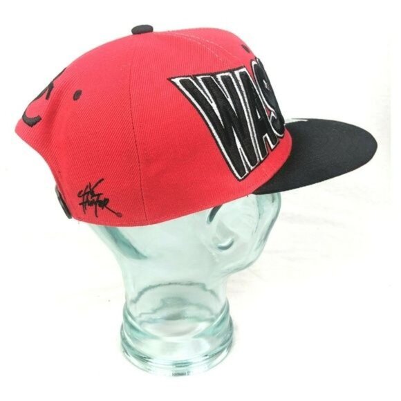Washington DC Snapback Hat Cap‎ Adult One Size Red Black Embroidered USA Capital - Picture 4 of 6